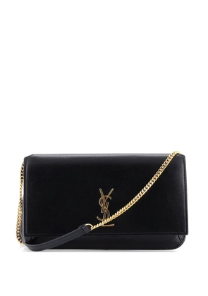 Saint Laurent Pre-Owned Classic Monogram Phone Holder Shoulder Bag Leather crossbody bag - Black