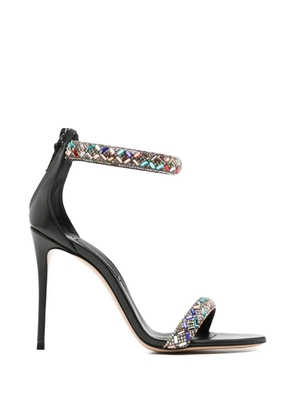 Casadei Blade Vegas crystal-embellished sandals - Black