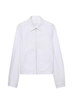 Prada zip-up shirt jacket - White
