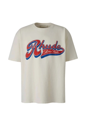RHUDE logo-print cotton T-shirt - Neutrals
