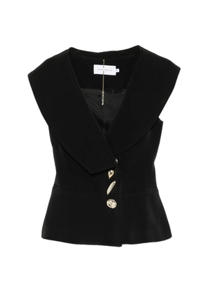 SIMONA CORSELLINI button-embellishment waistcoat - Black