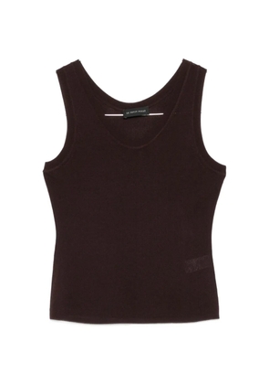 Le Petit Pulle ribbed-knit tank top - Brown