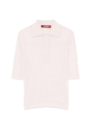 Max Mara ribbed-knit polo shirt - Pink