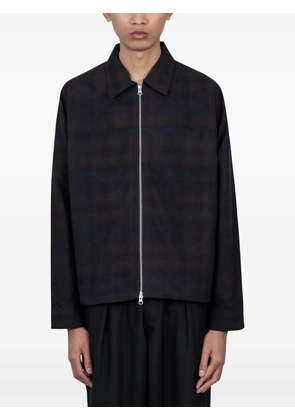 Another Aspect check zip jacket - Blue