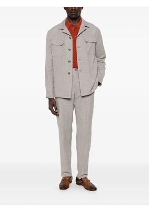 Tagliatore elasticated-waistband trousers - Grey