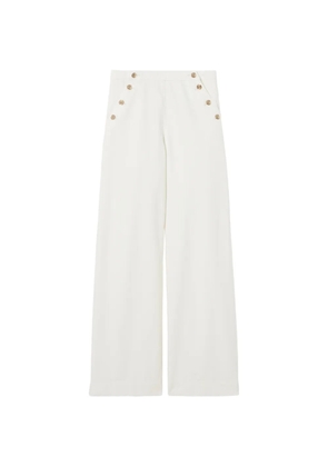 Claudie Pierlot buttoned straight-leg jeans - White