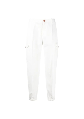 Brunello Cucinelli cargo-pocket tapered trousers - White