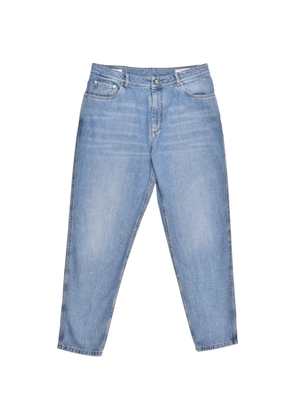 Brunello Cucinelli faded-effect straight-leg jeans - Blue