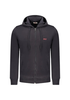 RIFLE logo-print zip-up hoodie - Grey