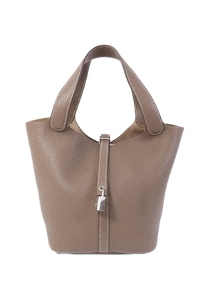 Hermès Pre-Owned MM Picotin leather tote bag - Neutrals