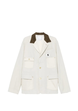 sacai long-sleeve jacket - Neutrals