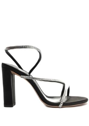 Alexandre Birman Polly Zircone 85 leather sandals - Black