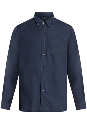 TOM FORD patch-pocket button-down shirt - Blue