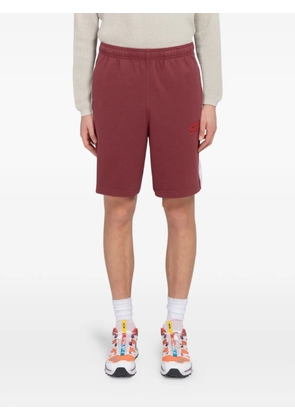 Stüssy striped jersey shorts - Red
