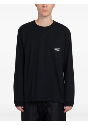 Comme des Garçons Homme logo-print pocket T-shirt - Black