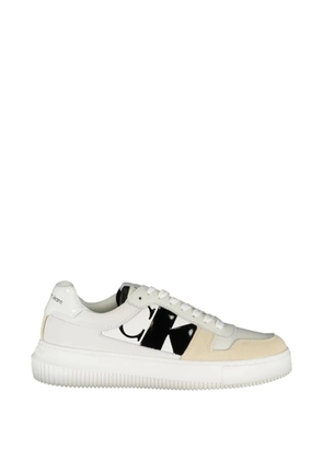 Calvin Klein Jeans monogram platform sneakers - White