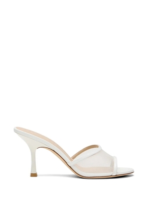 Stuart Weitzman 8.5cm Bareitall mules - White