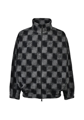 BREATH BLOCK CHECK jacket - Black