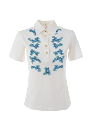 Roberta di Camerino Pre-Owned printed polo shirt - White