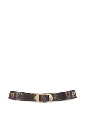 Pirovano Vintage pierced leather belt - Brown