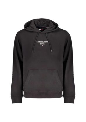 Tommy Jeans logo-print cotton hoodie - Black