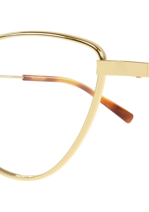 VALENTINO GARAVANI EYEWEAR VLogo cat-eye glasses - Gold