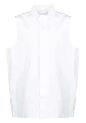 Givenchy long sleeveless shirt - White