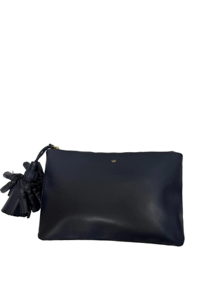 Anya Hindmarch Georgiana tasseled clutch bag - Blue