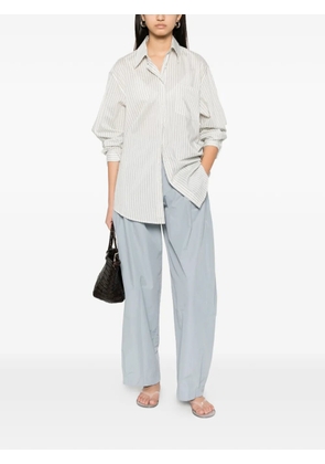 The Row pleated wide-leg trousers - White