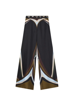 PUCCI Fari-print silk palazzo pants - Black
