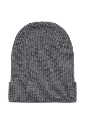 The Elder Statesman Statesman ribbed beanie - Grey