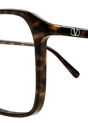VALENTINO GARAVANI EYEWEAR VLogo tortoise-shell glasses - Brown