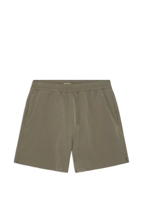 NN07 Holiday logo-detail swim shorts - Green