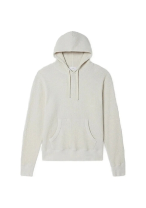 Save Khaki United waffle-knit pouch-pocket hoodie - Grey