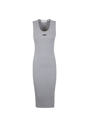 FEAR OF GOD ESSENTIALS ribbed-knit maxi dress - Grey