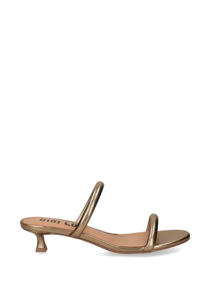Bibi Lou Musa metallic-effect leather sandals - Gold