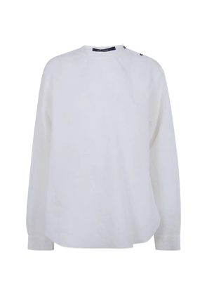 Sofie D'hoore Barel button-shoulder long-sleeve shirt - White