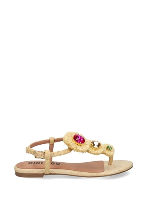 Bibi Lou Vavin crystal-embellished sandals - Neutrals