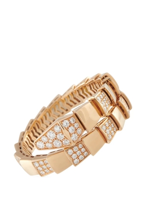 Bvlgari Pre-Owned Serpenti 18k rose gold diamond bracelet - Pink