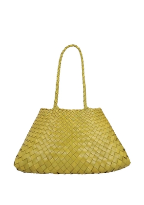 DRAGON DIFFUSION large Santa Croce woven shoulder bag - Green