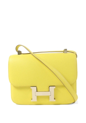 Hermès Pre-Owned 24 Constance Epsom leather shoulder bag - Yellow