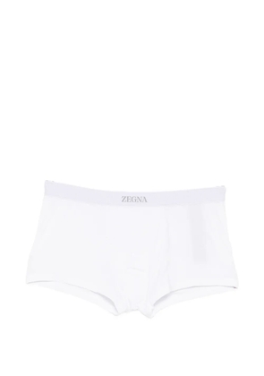 Zegna logo-waistband boxer briefs - White