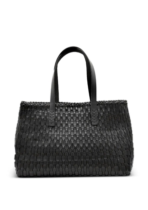 DRAGON DIFFUSION Salvage woven leather shoulder bag - Black