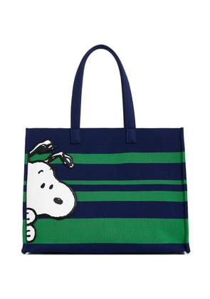 Essentiel Antwerp Peanuts™ striped graphics tote bag - Blue