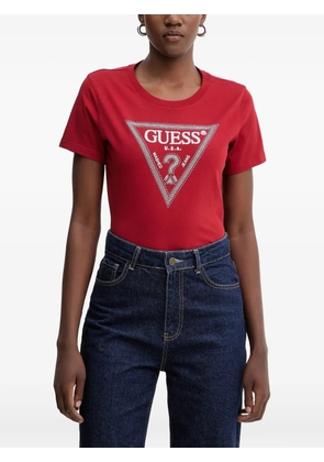 GUESS USA logo-embellished T-shirt - Red