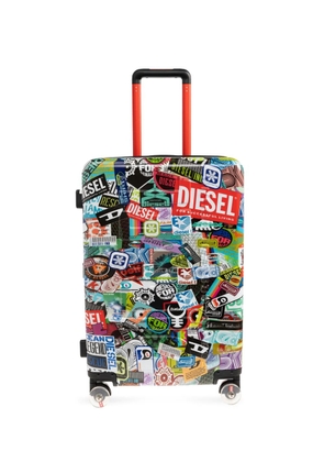 Diesel sticker-print suitcase - Red