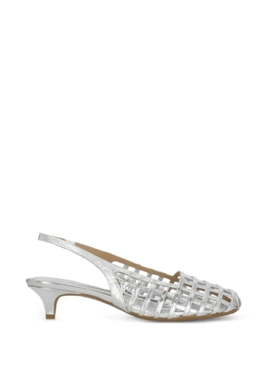 Ash 50mm Enji heeled pumps - Silver