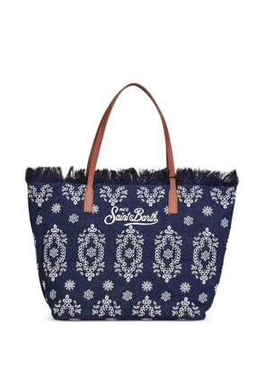 MC2 Saint Barth embroidered-logo shoulder bag - Blue