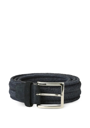 Orciani linen bucklet belt - Blue