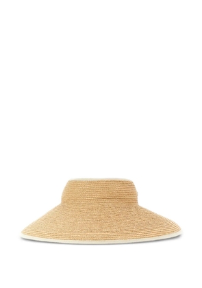Helen Kaminski Mai woven wide-brim visor - Neutrals